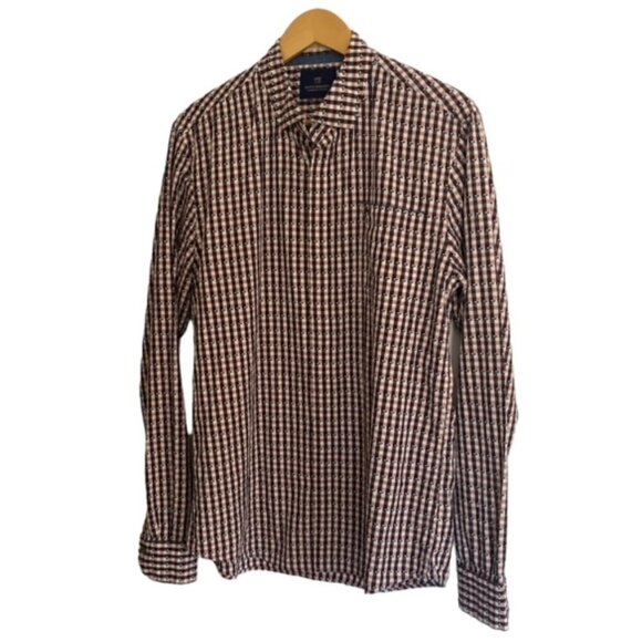 Scotch & Soda Checkered Button Down Shirt XLarge - Picture 1 of 6
